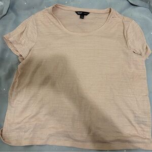 Simply Vera Vera Wang Light Tan Textured Top XL